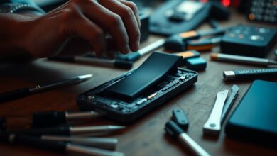 DIY Smartphone Akkutausch: Risiken und Chancen [Bildinhalt mit KI erstellt]