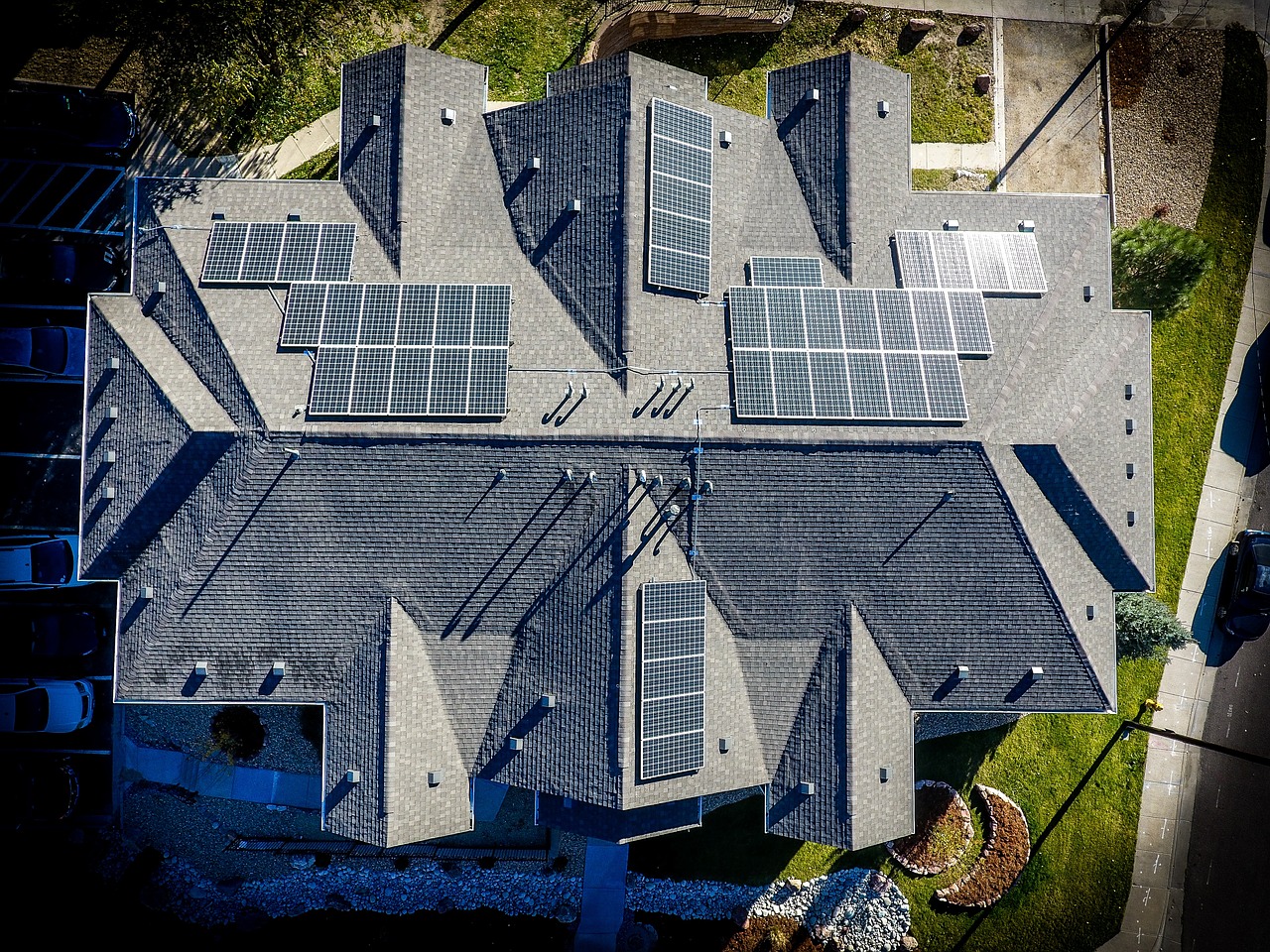 Solaranlage auf dem Dach