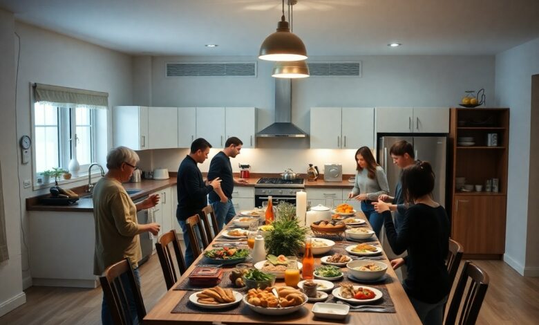 Der durchschnittliche Stromverbrauch in einem 8-Personen-Haushalt